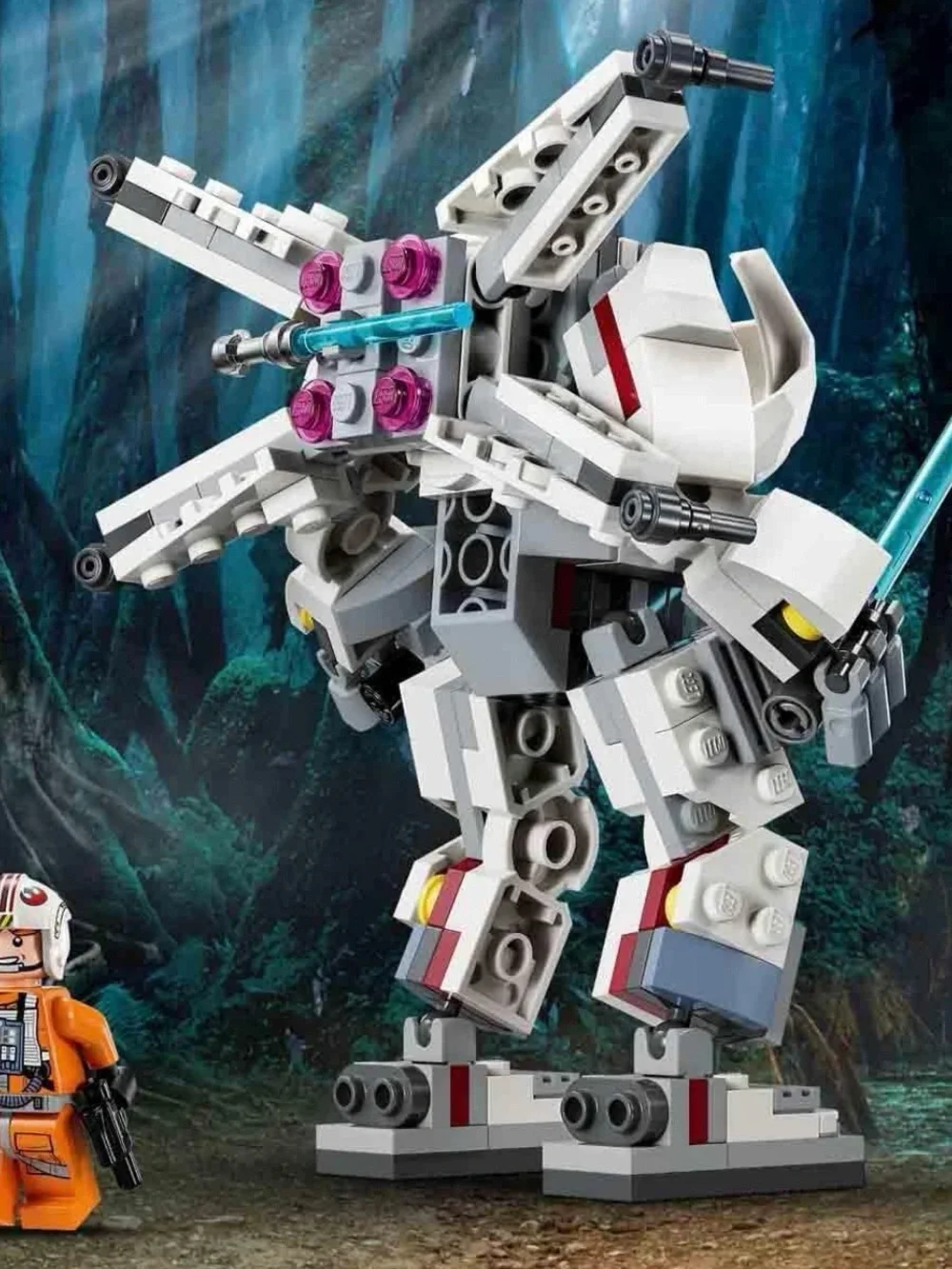 LEGO Star Wars Mechs Luke Skywalker X-Wing Mech 75390 Poseable 195pcs 6+